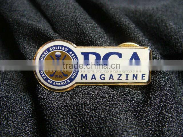 High quality metal badge pin clips