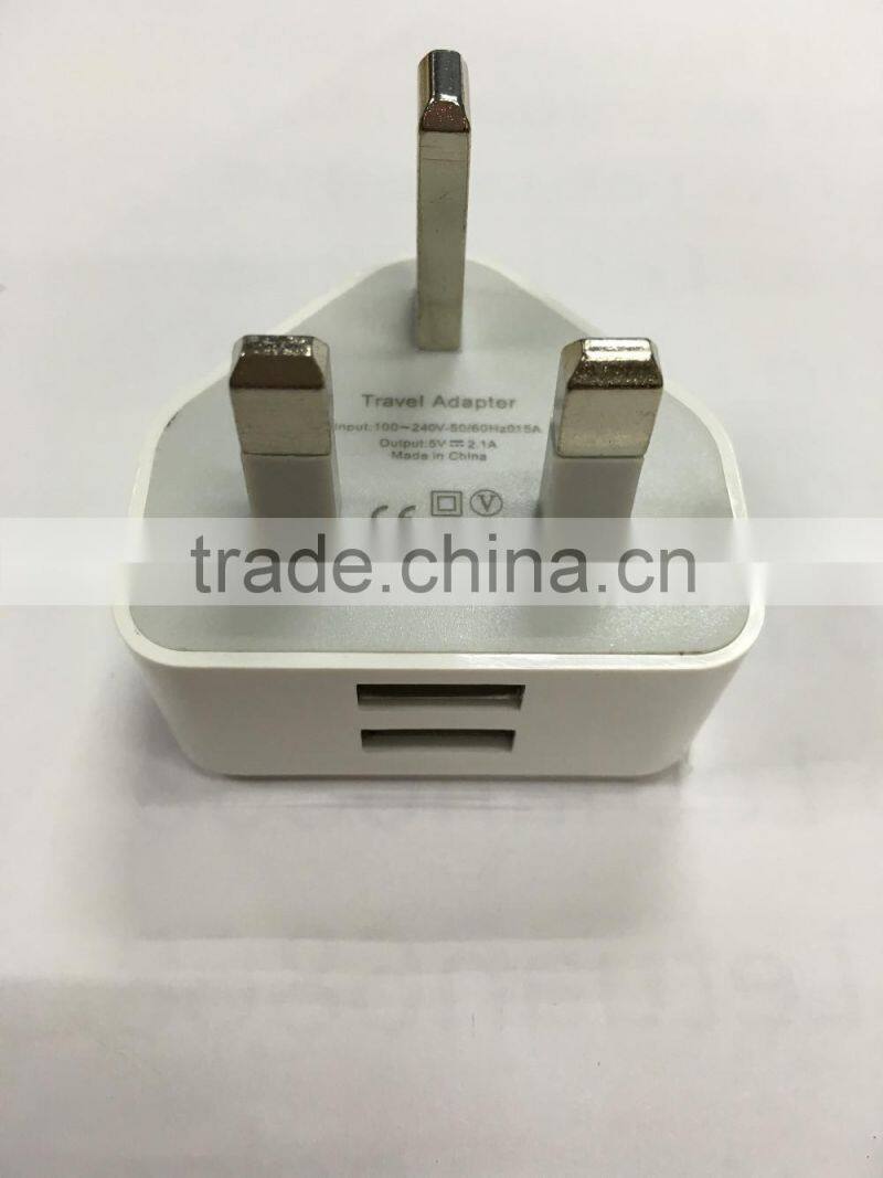 2016 Factory high quality 2 port dual port usb car charger adapter for phone