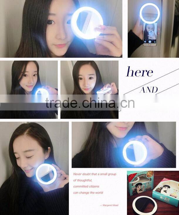 Universal Smartphone Portable Camera Light Led Selfie Case 2016 New Products