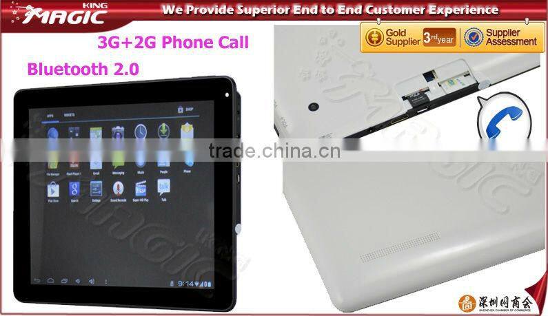9.7'' low cost 3g tablet pc phone WCDMA GSM Android pad