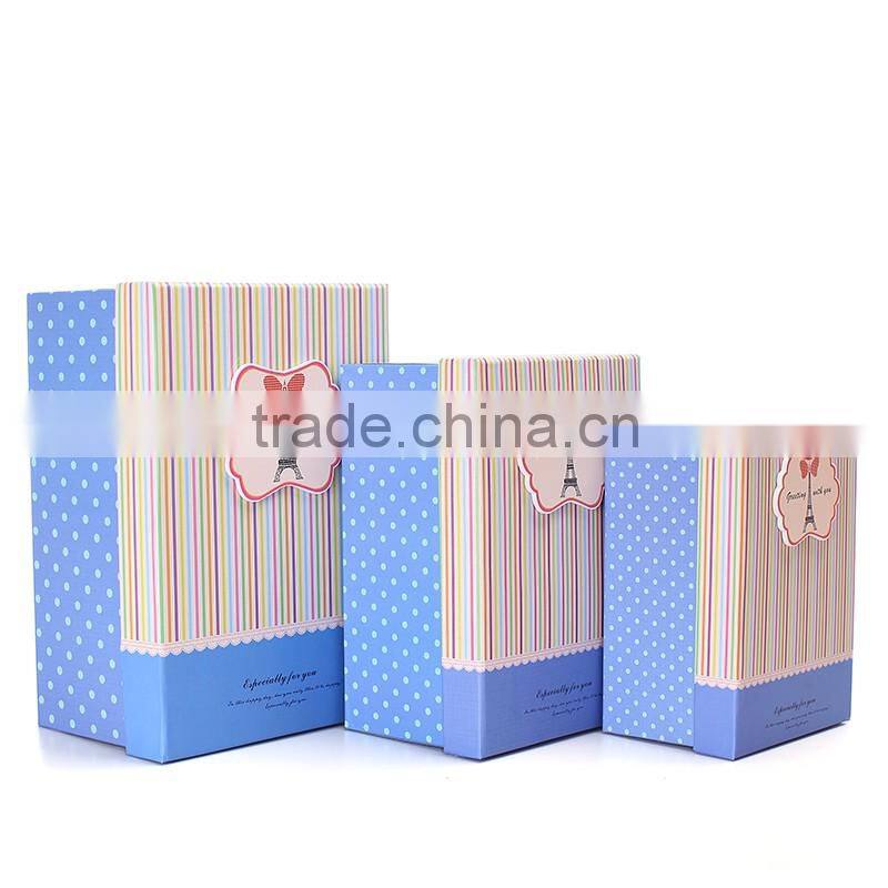 2016 new design gift paper box hot sale seasonal packaging box