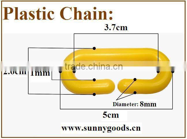 plastic warning chain
