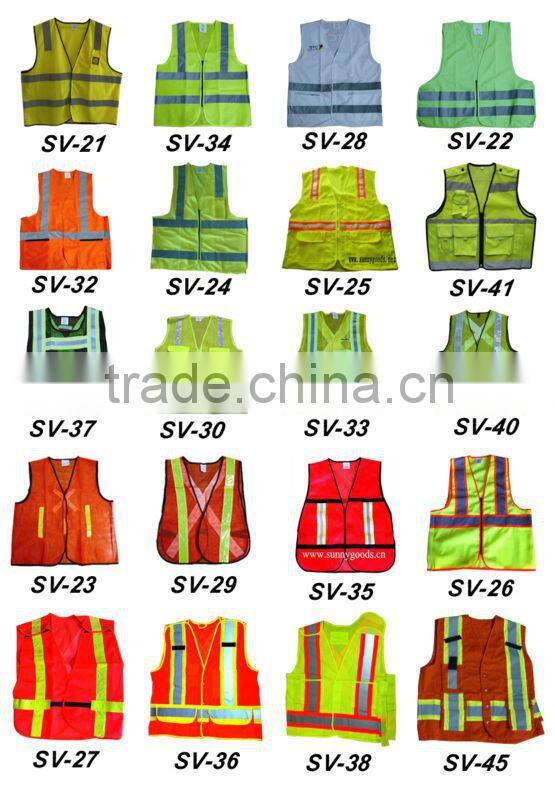 purple reflective safety vest