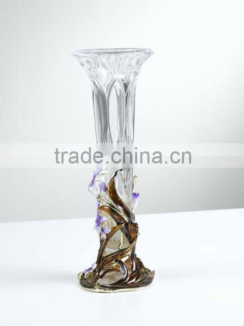 RORO pewter design enamel color vase