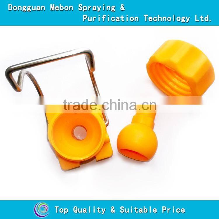 adjustable ball pretreatment clip nozzle,flat fan or full cone clamp nozzle