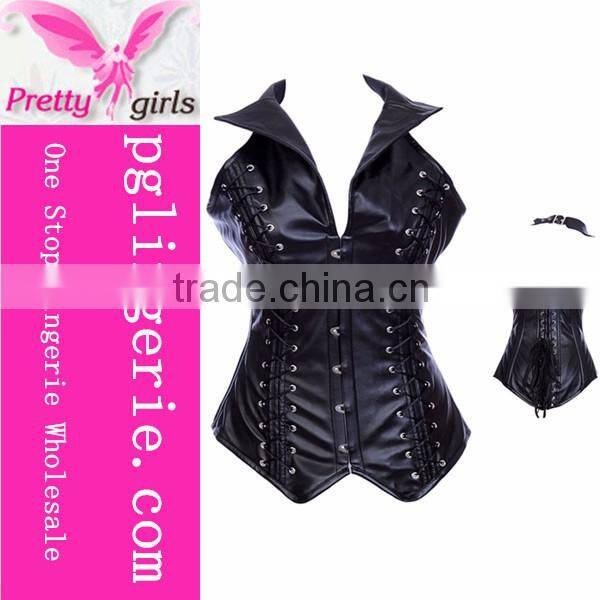 Wholesale Waist Corset XXXL Sexy Leather Corset Plus Size Overbust Corsets