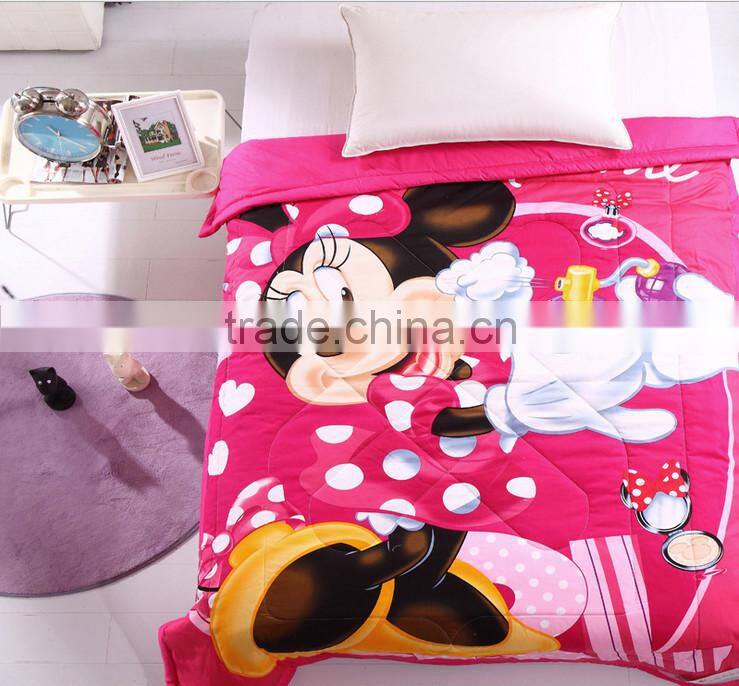 2015 high quality summer thin quilted cartoon quilt cover,children quilt