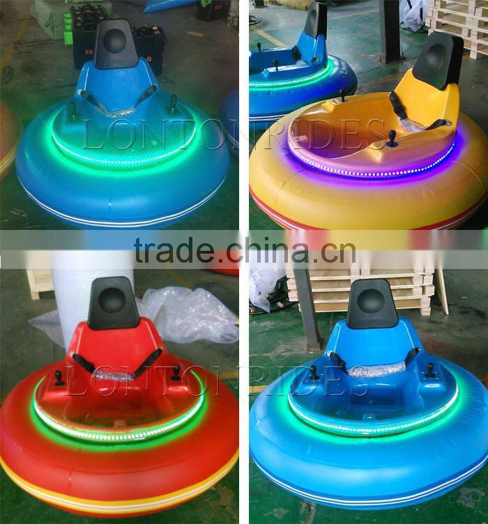 coin game machine kids rides the best fiber glass kids UFO bumper car on sale