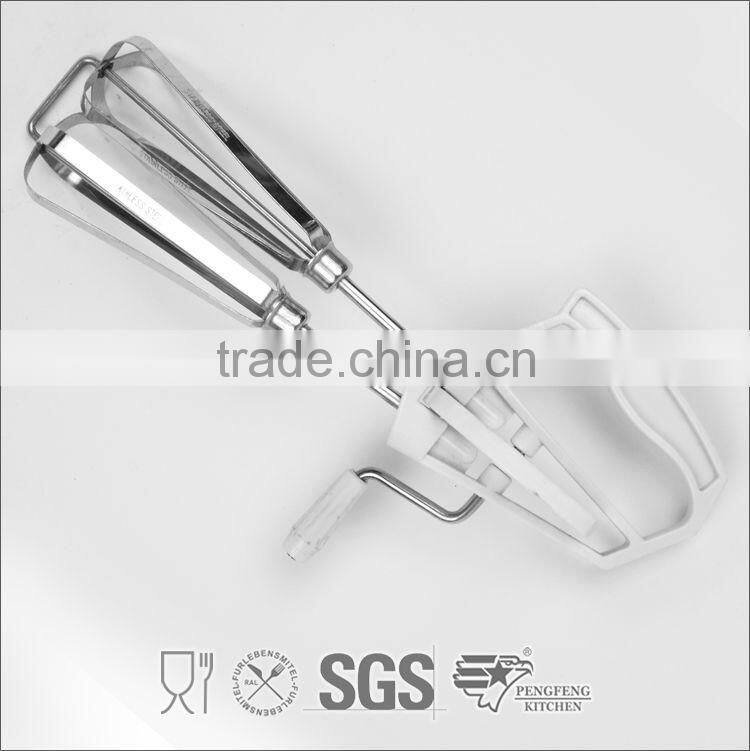 Silicone Rubber Egg Whisk with S/S Colorful Coating Handle