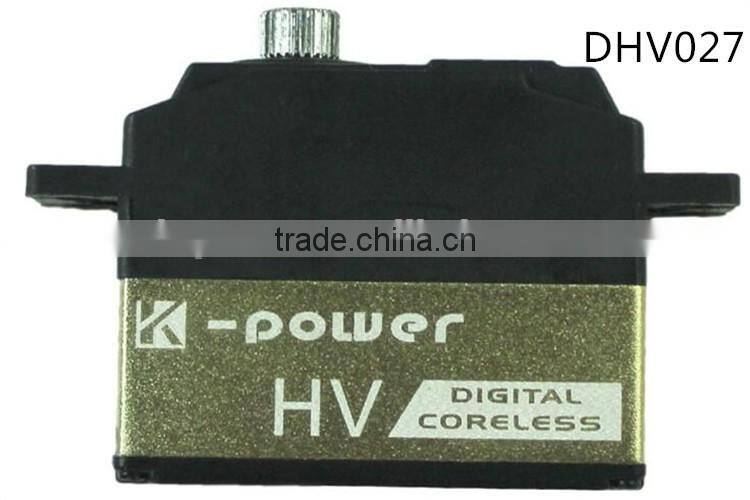 Dongguan DHV027 helicopter servo/airplane servo with titanium gear/Coreless motor servo