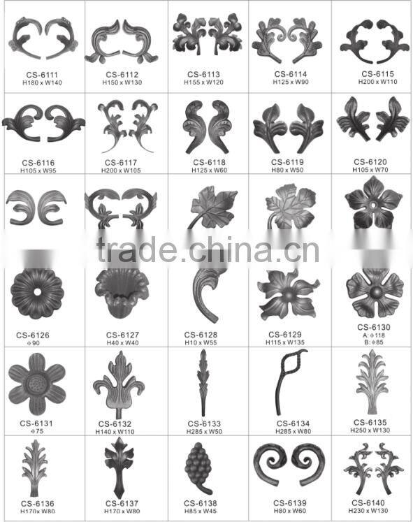 Ornamental wrought iron,wrought iron components