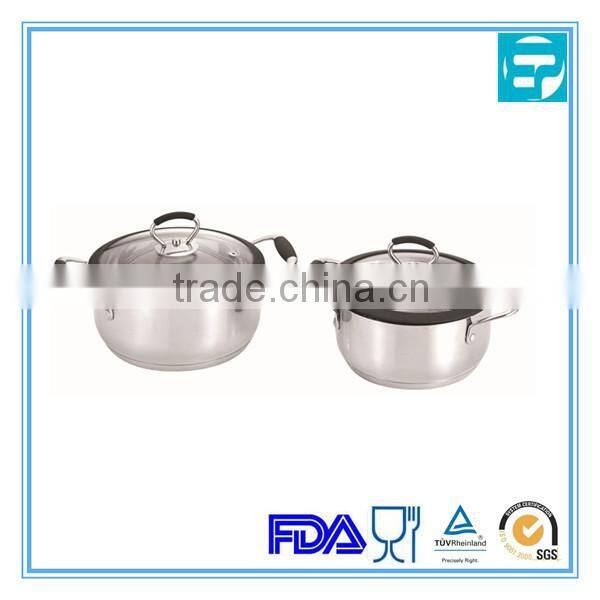 stainless steel chip pan silicon glass brim