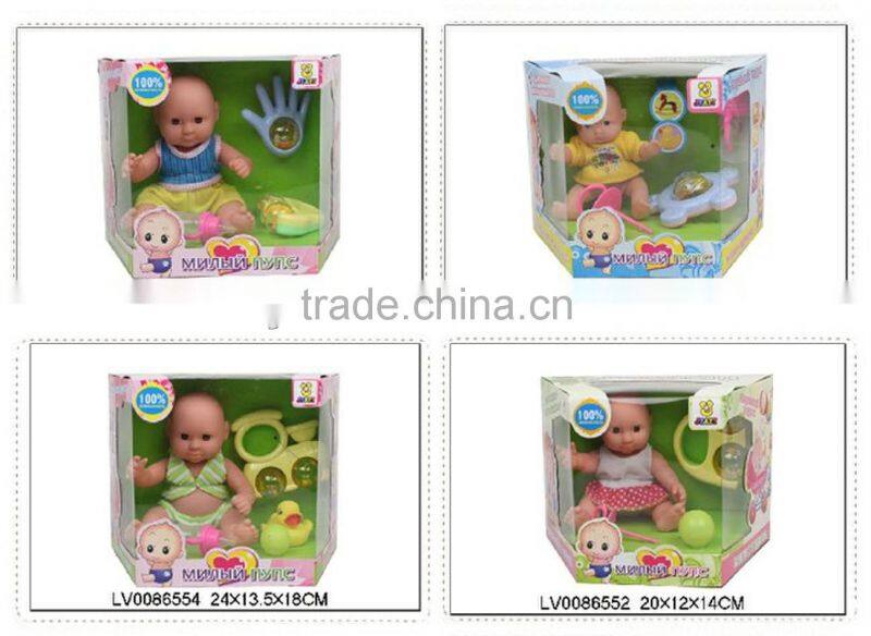 2013 New Fashion 4 Inch Real Body Mini Doll With Accessories For Baby Gift With EN71 LV0086550
