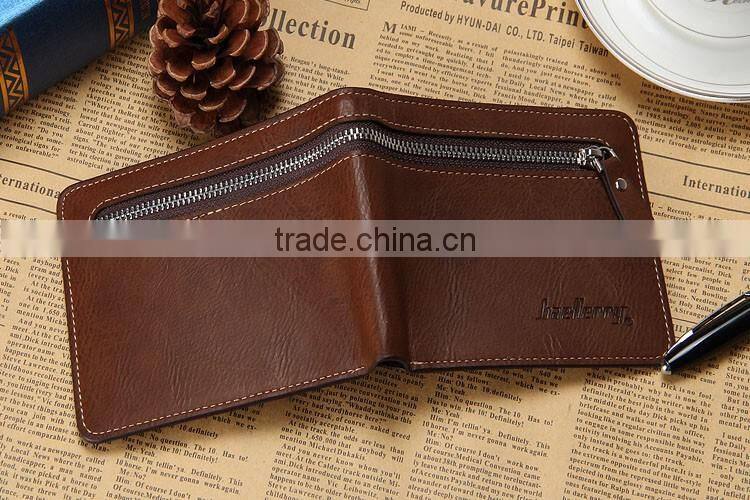 High quality leather business with coin purse card holder baellerry men wallet