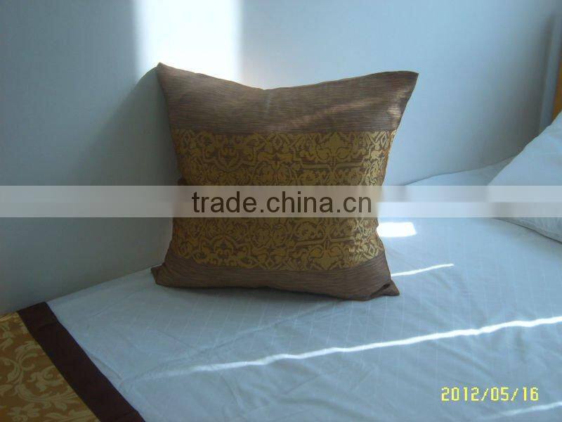 hotel feather cushion cotton fabric