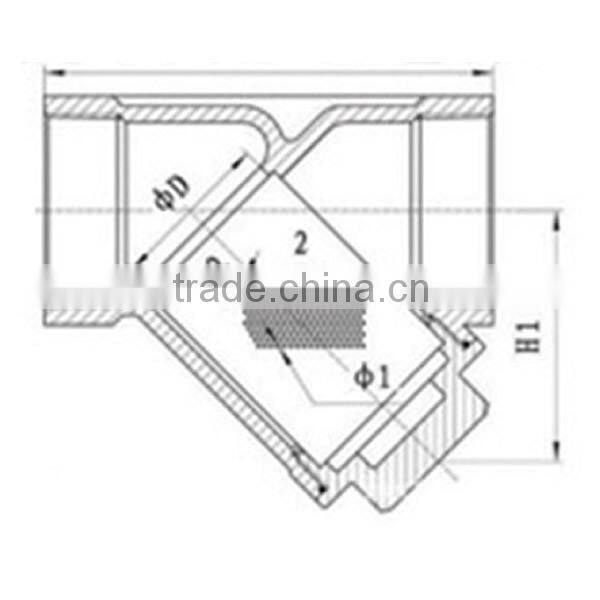 DN50 Stainless Steel Valve Y Type Filter