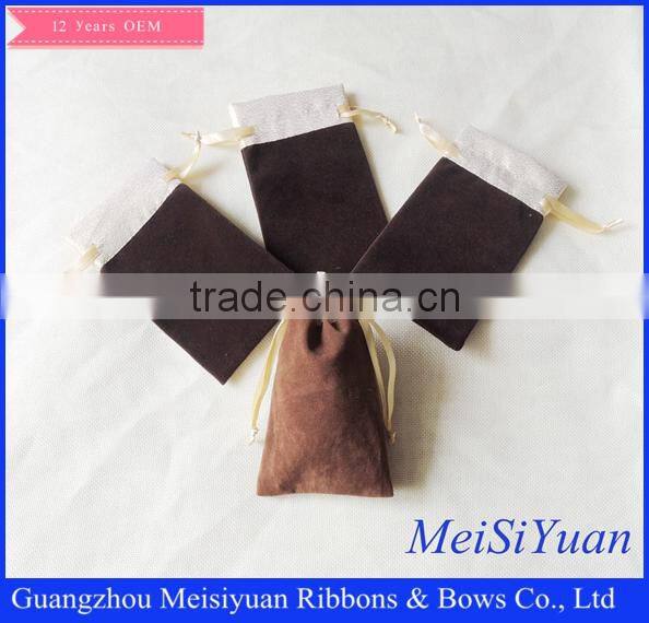 10*15cm Red Christmas organza favor bag with ribbon drawstring