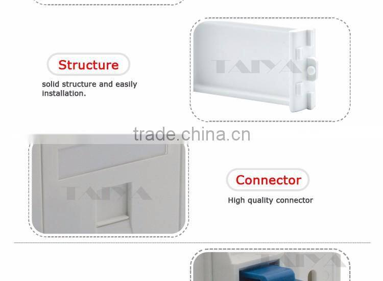 Singe Port CAT6 RJ45 wall plate Face plate support customization