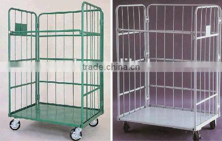 rolling metal storage cage