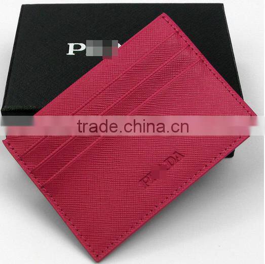 Fashion simple thin design pu name card holder