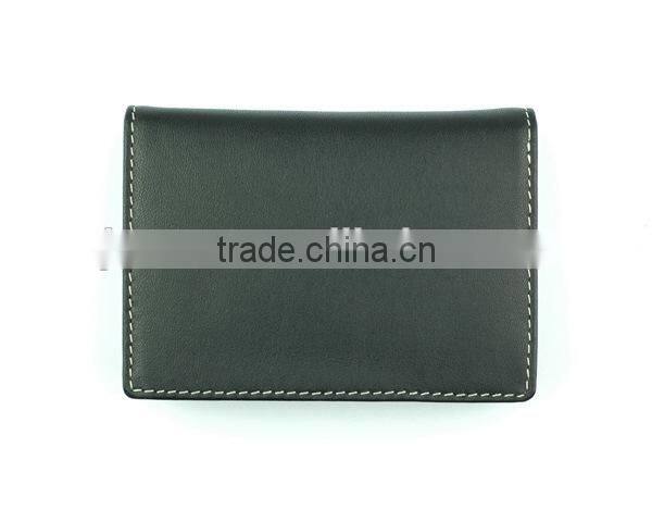 Custom Logo/Brand Nappa Leather Man's Card Holder Wallet