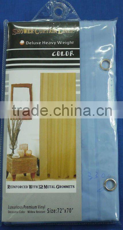 orange hookless Shower Curtain