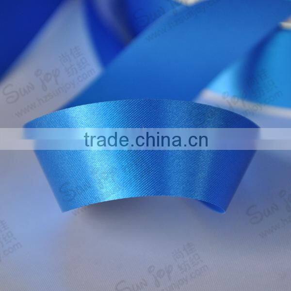 Wholesale Polyester Blue Christmas Ribbon