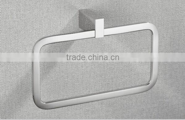 Fashionable brass chrome towel ring