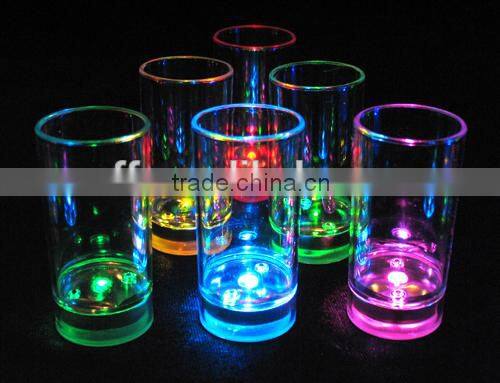 Plastic Color Changing Bullet LED Shot Glass