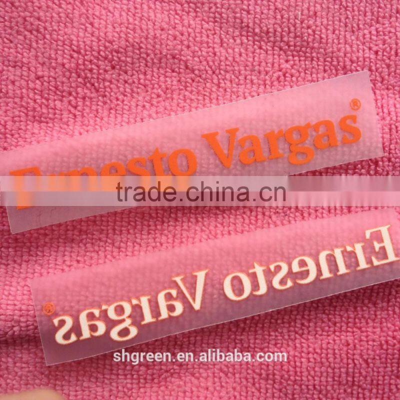 PET film heat seal,hot pressed transfer label for t-shirt