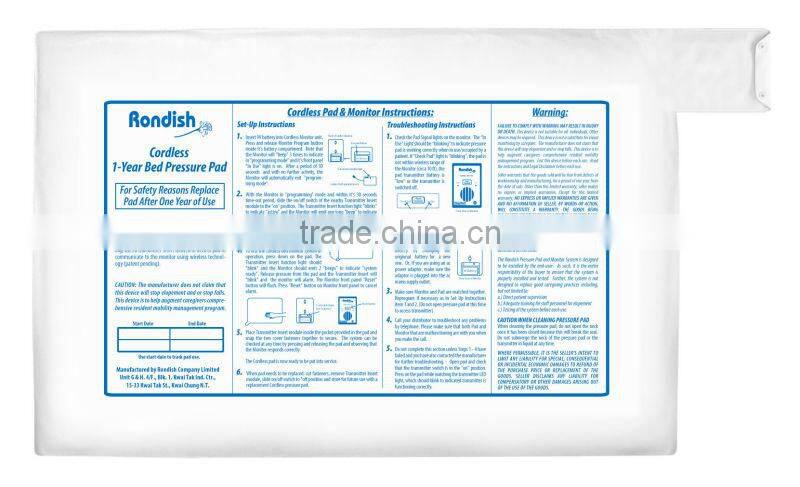 Fall Prevention Elderly Cordless Pressure Pad Monitor