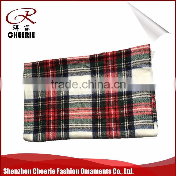 Red and Green Acrylic Christmas blanket scarf shawl 130*140CM