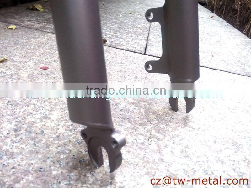 Titanium road bicycle fork titanium fat & cruiser bicycle front fork with disc brake