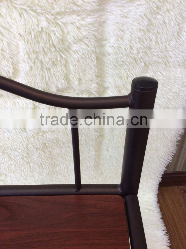 Black MDF Top Iron Night Stand