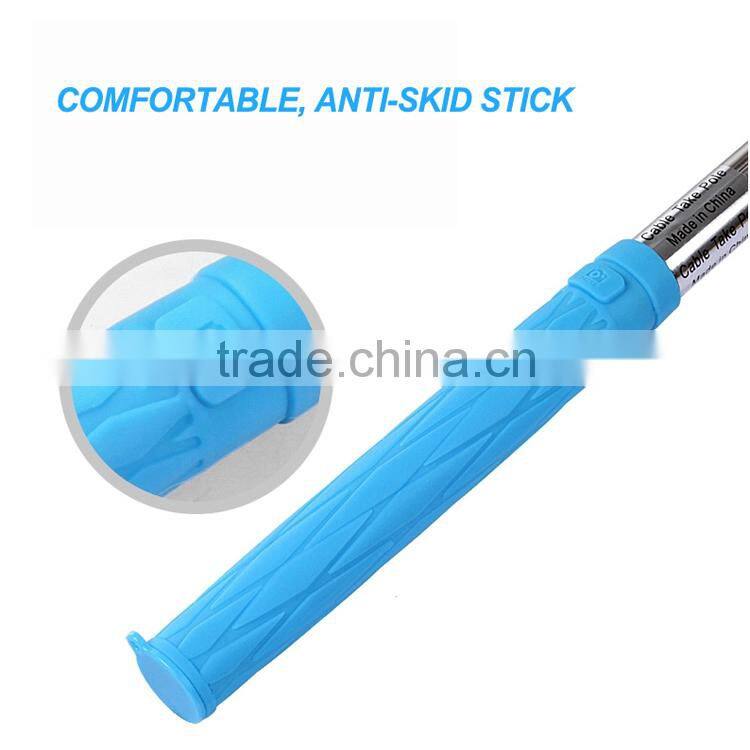 promotional cheap selfie stick with cable and mirror