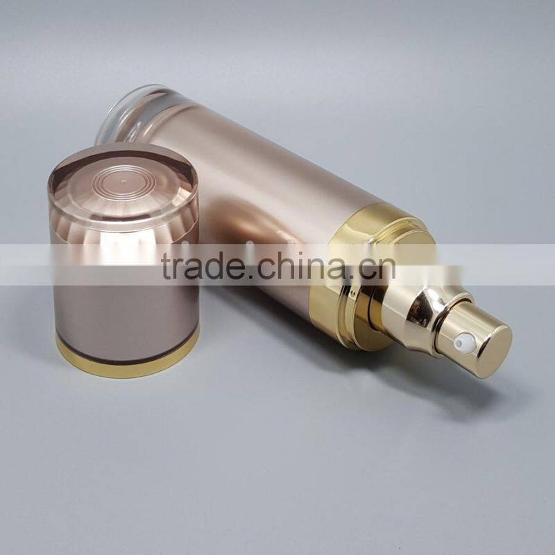 15ml 30ml 50ml square cosmetic lotion pump acrylic bottle, plastic cosmetic lotion pump acrylic bottle with high quality