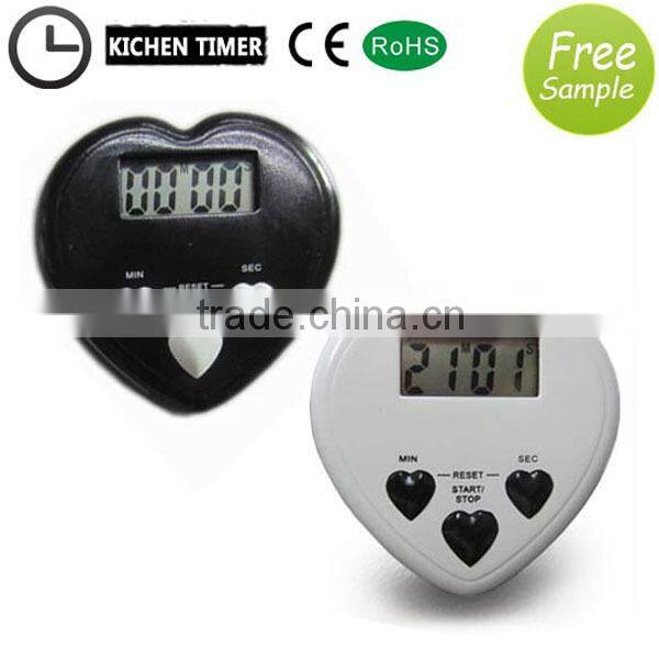 digital heart shaped 2-channel frontier digital timer