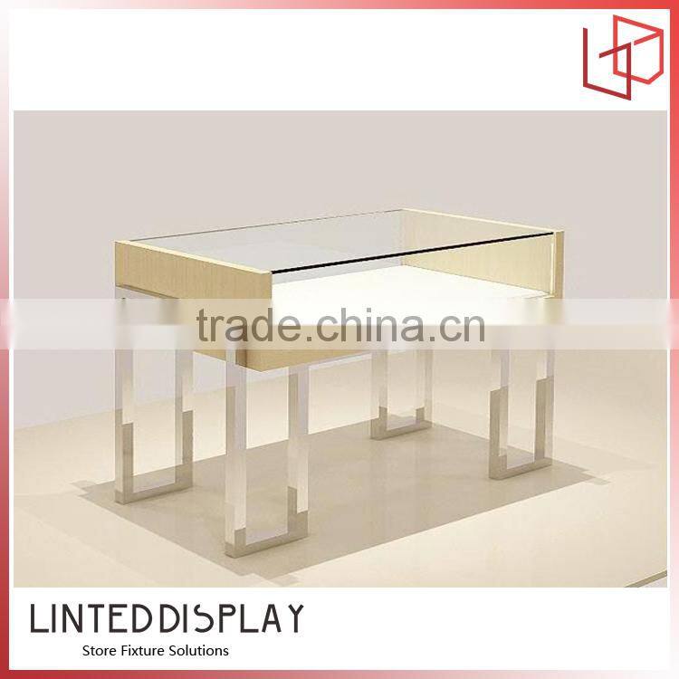 Popular retail wall display cabinet with glass doors