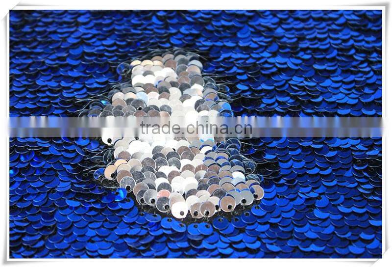 New Arrival Elegant embroidery shiny Reversible sequin upholstery fabric have inventory