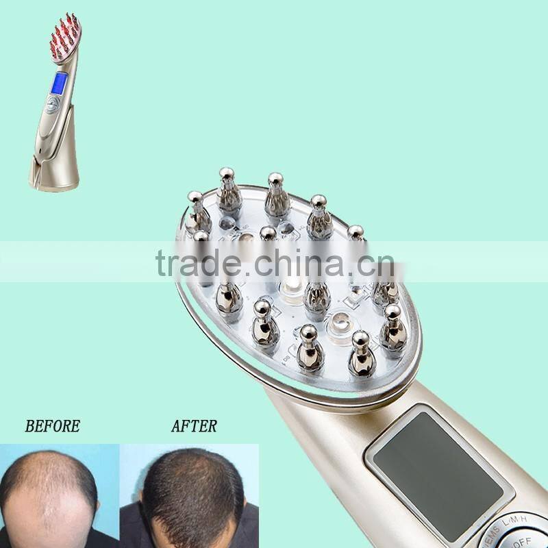 China new Fashion haircare hair regrowth laser hairloss treatment comb with CE and ROSH