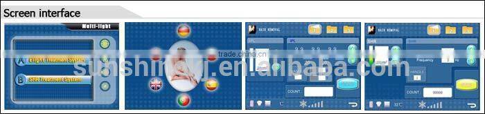 2 in 1 portable two handles CE approved ipl shr germany for hair removal with 2 years warranty