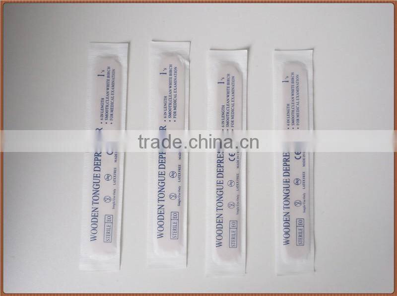 Dipsosable Wooden Spatula for Medical Oral Examination