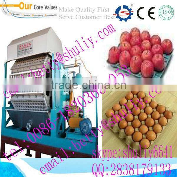 pulp moulding egg/fruit tray machine/ Recycling Waste Paper Egg Tray Machine With CE Approved