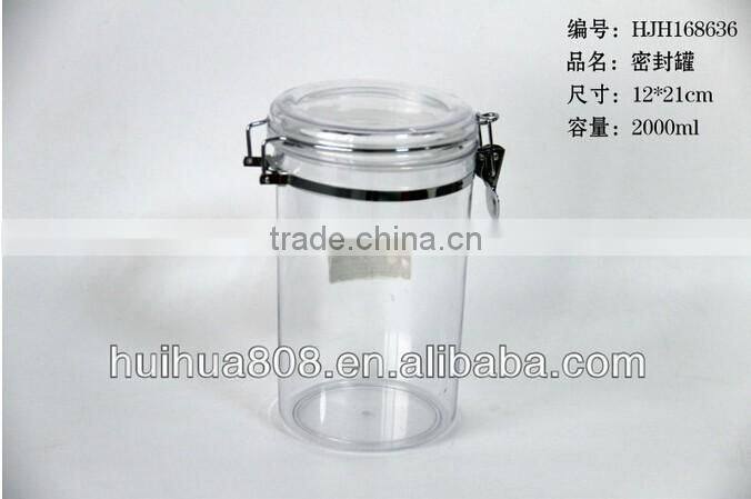 Hot Sale 750ML Transparent Recycled Food Storage Jar For Candy Airtight Jar