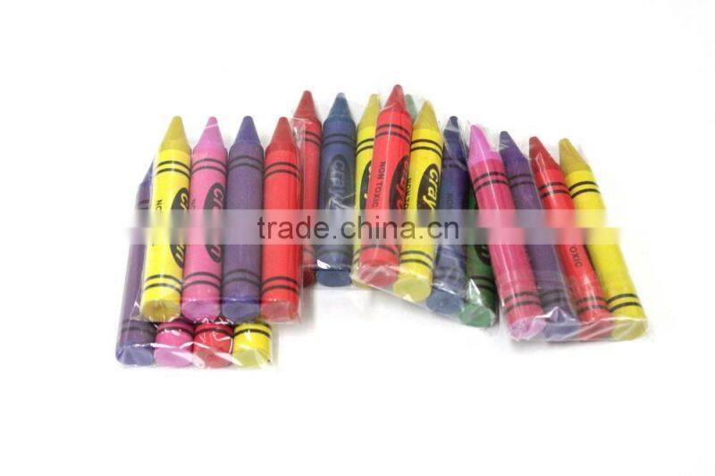 wholesale mini 4 colour wax crayon black set