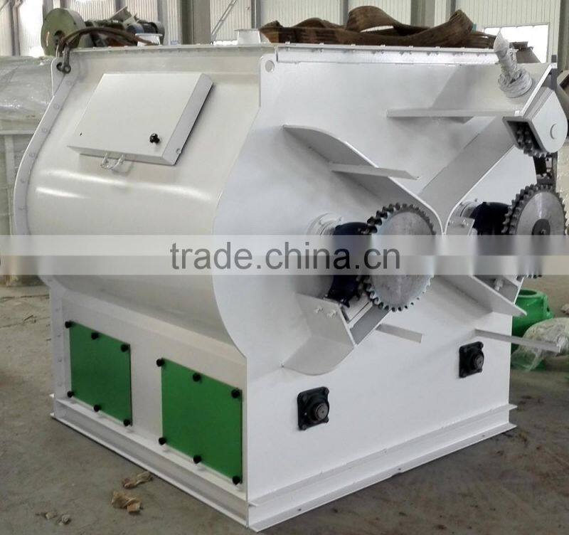 Double shaft blade Horizonal type animal poultry chicken feed mixer