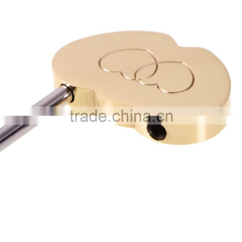 2016 New Combination MINI Solid Brass Love Wish Lock Double Heart Pad Lock Love for lovers