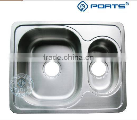 Factory directly Stainless steel 304 double groove kitchen xiancai basins sink sink drawing
