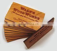 business card size luggage tag