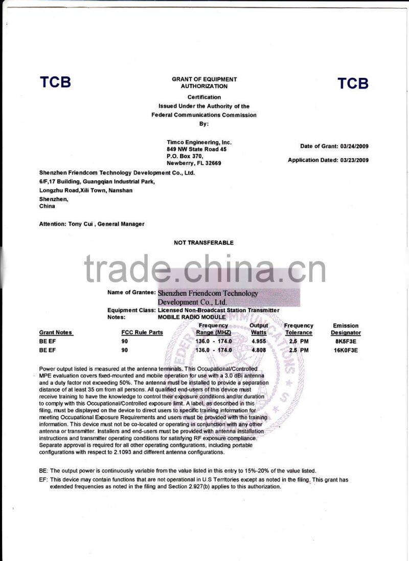 VHF/UHF RF VOICE & DATA RADIO MODEM 5W
